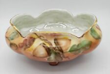 Vintage Hand Painted Acorn Dish Bowl Footed Gilt Edge 5