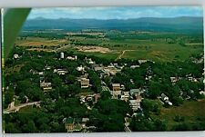 C1940 Postcard Aerial View Inc as City in 1788 Vergennes VT picture