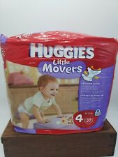Huggies SZ 4 Discontinued Tigger  Pooh bear Little Movers  Diapers 27 cnt 37 lb picture