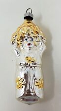 Inge-Glas Collection Curly Gold-Haired Angel Ornament West Germany 1984 glass  picture