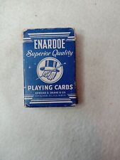 Vintage Enardoe Superior Quality Playing Card Deck Bridge Size -  Blue Deck picture