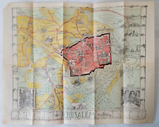 Vintage Guide-Map of Jerusalem 1930s, by Bernhard Gauer, Mapmaker picture