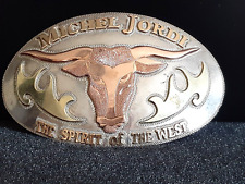 Extremely Rare Holland's San Angelo TX Sterling Silver and 14k Gold Belt Buckle picture
