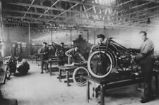 BMW R24 assembly line BMW factory 1948 motorcycle photo photograph picture