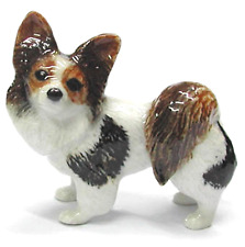 ❈ NEW Northern Rose PAPILLON Figurine PORCELAIN Statue Figure Puppy Dog picture