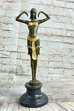 EXOTIC DANCER CHIPARUS BRONZE STATUE GOLD PATINA ART CLASSIC SCULPTURE HOT CAST picture