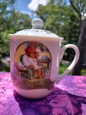 1985 Vintage Tea Mug Lidded Sleepytime Bears Celestial Seasonings Herb Tea Japan picture