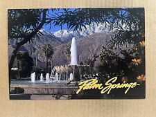 Postcard California CA Palm Springs Regional Airport Fountain Vintage PC picture