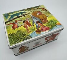 Rare Vintage Disney Jungle Book Rombouts Coffee Metal Collectors tin Animals picture