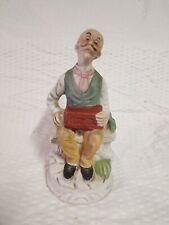 Porcelain Figurine of Old Man Sitting on a Bench ~ 3