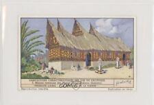 1950s Liebig Typical Dwellings of the Pacific Islands French #5 z6d picture