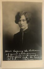 Antique Post Card RPPC Portrait Young Woman, VITAVA, 1925-34, Unposted picture