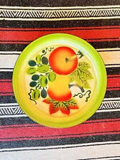 Vintage Enamelware  Fruit Platter Rustic 1960s Colorful Planter Farm House Decor picture