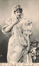 Vintage Postcard Beautiful Lady with a Nice Mantilla Scharwachter Photo picture