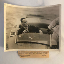 Press Photo Photograph Chris Craft Speed Boat Regatta 1933 Sir Malcolm Campbell picture
