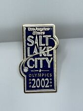 Los Angeles Times 2002 Winter Olympics Salt Lake City Pin New Sealed In Bag picture