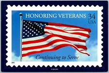 Postcard: Tribute to Patriots - Honoring U.S. Veterans and the American Fla A192 picture