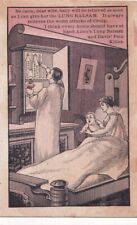 1800's Victorian Trade Card - Perry Davis Lung Balsam Pain Killer picture