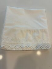 Vintage Martex Pillowcase King Size Eyelet Lace Design Made In USA Gorgeous picture