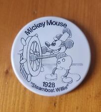 Vintage Disney Mickey Mouse Steamboat Willie 1928 Round Magnet picture