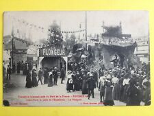 cpa ROUBAIX Expo du Nord de la FRANCE 1911 CAROUSEL LUNA PARK Le Plongeur picture