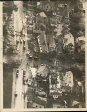 1924 Press Photo Aerial view of wrecked houses after a cyclone in Lorain, Ohio picture