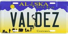 Valdez, Alaska Aluminum License Plate picture