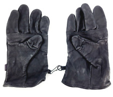 USGI Army Leather Light Duty Leather Gloves Black Size 4 Utility Work NSN picture