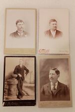 Lot Of 4 - Antique Photo Cabinet Cards Of Men Portraits Victorian Holton, Kansas picture