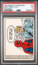 SPIDER-MAN Rookie✨1966 Donruss Marvel Super Heroes #34 Next Time I'll Fly PSA 5? picture