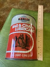 Rare VINTAGE STIHL CHAIN SAW ENGINE OIL CAN Quart Stihl American New Jersey picture