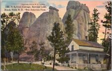 c1910s Black Hills, South Dakota Postcard Sylvan Lake Cottage Scene / UNUSED picture