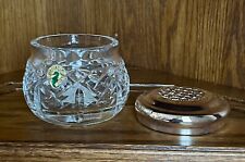NEW RARE Waterford Crystal Vintage Glenmede Vanity Bowl With Silver Lid picture