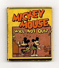 Mickey Mouse Will Not Quit #512 GD+ 2.5 1934 picture
