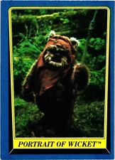1983 Lucas Films / Star Wars Portrait of Wicket Trading Card picture