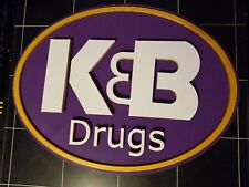Vintage K&B Drugs Logo Sign,3D printed. 12