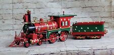 Old vintage toy Locomotive train with carriage Perfect Birthday Gift Decor SALE picture