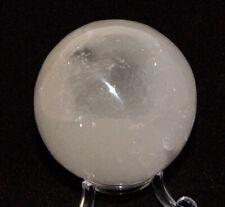 Selenite Sphere Polished Crystal 45mm - 50mm with Clear Tripod Stand picture