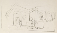 RARE Disney SNOW WHITE 1937 Original Production LAYOUT Drawing Bill Tytla # 2 picture