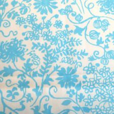 Lilly Pulitzer Ana Delia by Zuzek Key West Hand Printed Fabric 1 yard Blue VTG picture