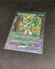 CUSTOM Leafeon Shiny/ Holo Pokemon Card Full/ Alt Art Stained Glass NM picture