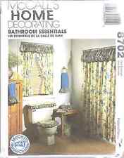 8702 UNCUT McCalls Vintage Sewing Pattern Bathroom Essentials Curtain + Covers picture