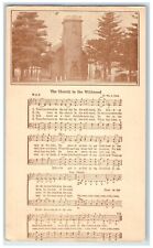 c1900 Church In The Wildwood Lyrics Song Bradford Church Nashua Iowa IA Postcard picture