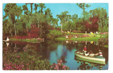 Cypress Gardens Florida FL Postcard Boat Tour Southern Belles Dresses picture