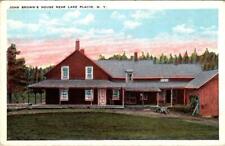 Lake Placid, NY New York  JOHN BROWN'S HOUSE  Rural House  ca1920's Postcard picture