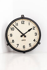 Vintage Industrial Antique Metal Gents of Leicester Factory Railway Wall Clock picture