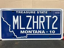 2010 MONTANA VANITY LICENSE PLATE MLZHRT2 picture