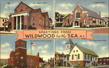 Wildwood by the Sea NJ churches Baptist Lutheran Episcopal Presbyterian 1940s picture