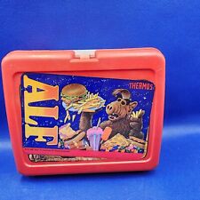 ALF Red Plastic Thermos Brand Lunch Box Vintage Retro TV Show 1987 NO THERMOS picture