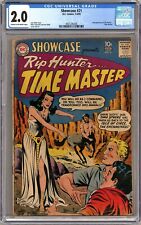 SHOWCASE #21 CGC 2.0 2ND RIP HUNTER CREAM TO OW PAGES DC COMICS 1959 picture